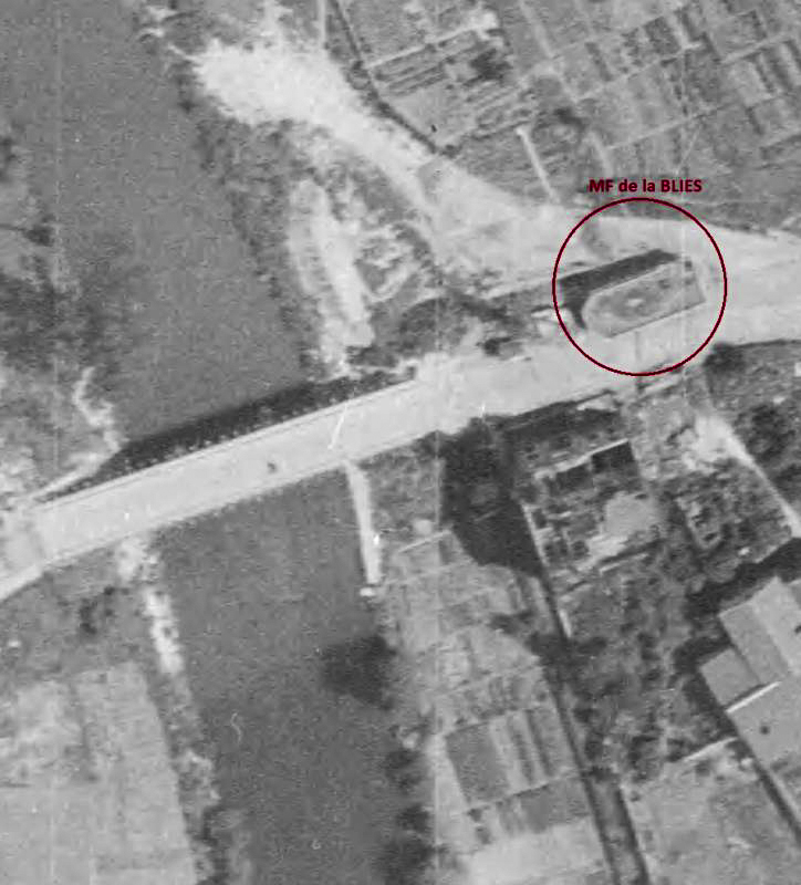 Ligne Maginot - PONT DE HANWEIER (MF DU ) - (Poste GRM - Maison Forte) - Maison forte du Pont de la Blies en 1946 - Geoportail - IGN 1946