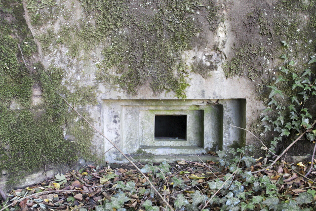 Ligne Maginot - SCHLOSSWALD 4 - (Blockhaus pour arme infanterie) - Créneau fusil mitrailleur - Christian LENHARD