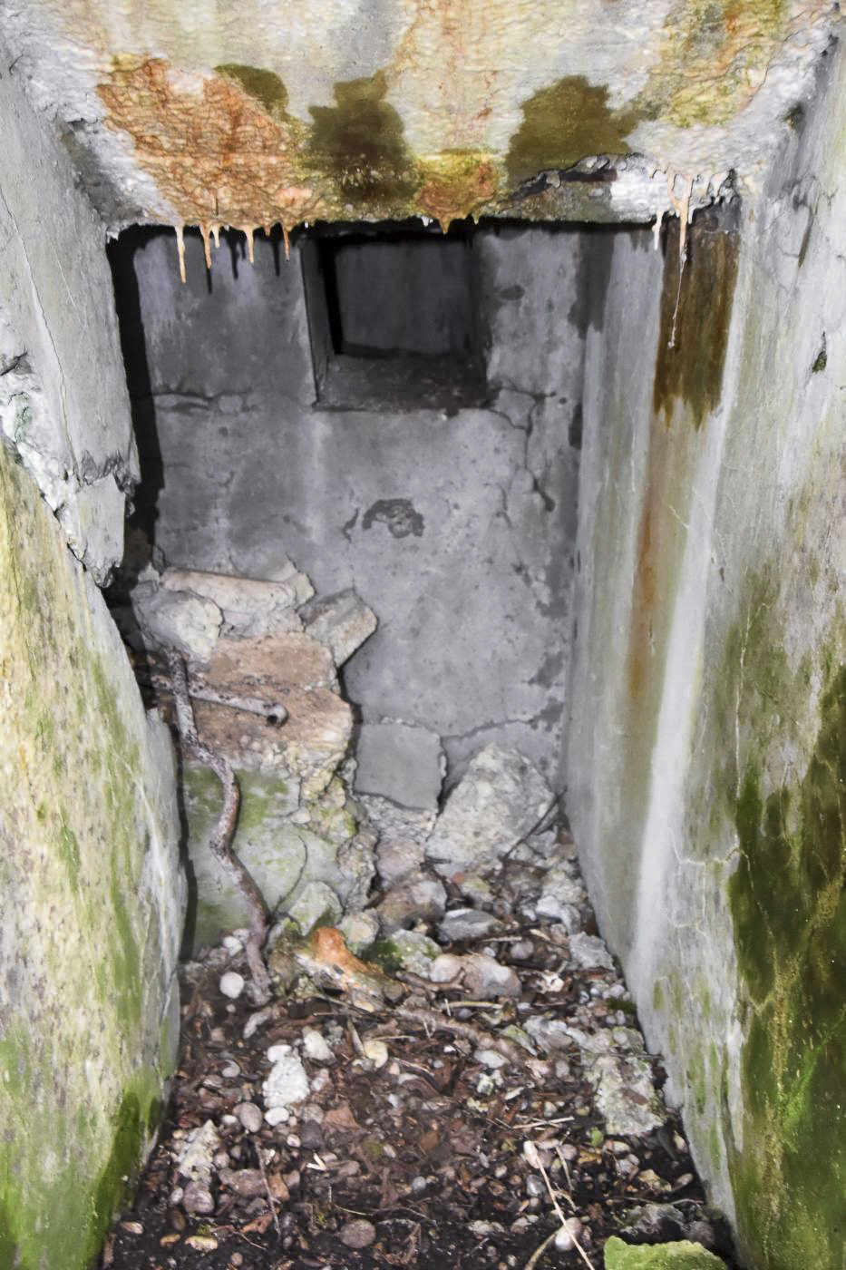 Ligne Maginot - BAERENRAIN 2 - (Abri) - Entrée sud avec le créneau de défense.
