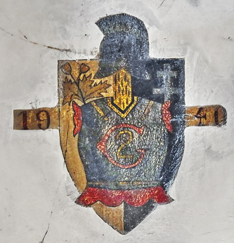 Ligne Maginot - GUENTRANGE (FESTE DE) - (Ouvrage d'artillerie) - Insigne du 2° Génie en 1940 - D.Froehly