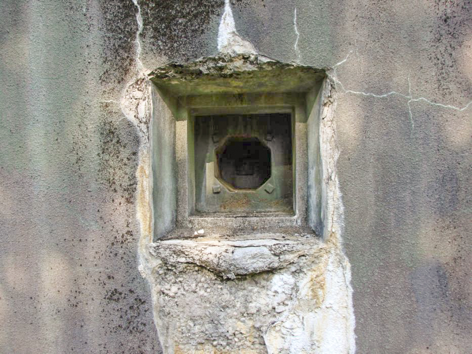 Ligne Maginot - BICHEL SUD - X19 - (Abri) - Créneau FM de la façade