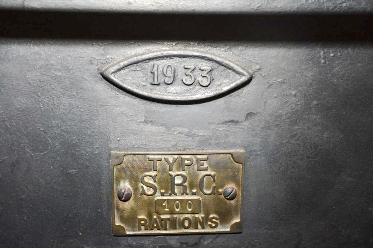 Ligne Maginot - Abri d'intervalle du Bichel Sud - Plaque d'identification de la cuisinière type 0bis pour 100 rationnaires
