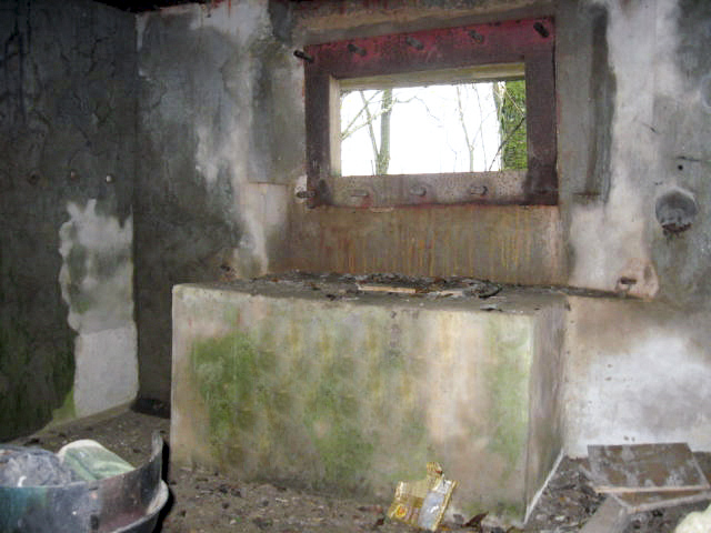 Ligne Maginot - LEYER 3 - (Blockhaus pour canon) - L'emplacement du canon