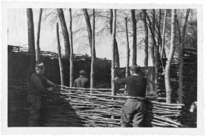 Ligne Maginot - FORT LOUIS OUEST - (Casemate d'infanterie - double) - L'aménagement des abords de la casemate.
