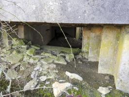 Ligne Maginot - AB18 - (Blockhaus pour canon) - L'embrasure pour canon anti-char.