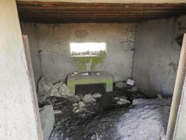Ligne Maginot - AB18 - (Blockhaus pour canon) - La chambre de tir pour un canon de 25 AC.