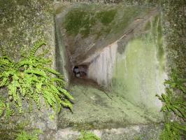Ligne Maginot - KOENIGSMACKER (FESTE DE) - (Ouvrage d'artillerie) - Mur d'escarpe
Créneau de défense.