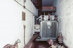 Ligne Maginot - XIVRY CIRCOURT - (Infrastructures électriques) - Autotransformateur triphasé 65 KV - 1 500 KVA
Société Savoisienne de Constructions Electriques