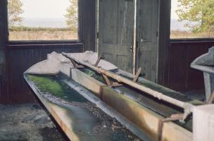 Ligne Maginot - TETING CAMP - (Camp de sureté) - Bâtiment métallique 
Les lavabos pour la troupe