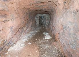 Ligne Maginot - BIESENBERG - OBS AVANCé - (Observatoire d'artillerie) - Galerie principale taillée dans le roc