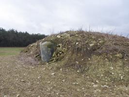 Ligne Maginot - BB23 - (Blockhaus pour canon) - Le blockhaus est en partie remblayé.