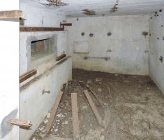 Ligne Maginot - BB23 - (Blockhaus pour canon) - La chambre de tir du canon.