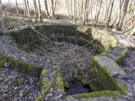 Ligne Maginot - BC1 - HOCHGERICHT - (Cuve pour canon) - L'état de la cuve en 2022.