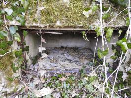 Ligne Maginot - BC1 - HOCHGERICHT - (Cuve pour canon) - Une des niches à munitions.