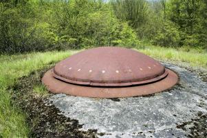 Ligne Maginot - ANZELING - A25 - (Ouvrage d'artillerie) - Bloc 7
Tourelle pour deux canons de 75 mm mle 33