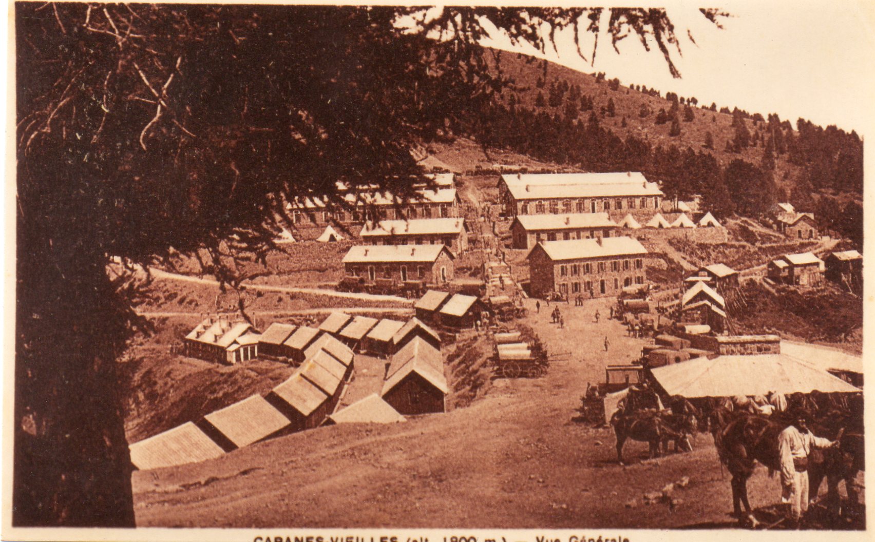 Ligne Maginot - CABANES VIEILLES - (Casernement) - Carte postale