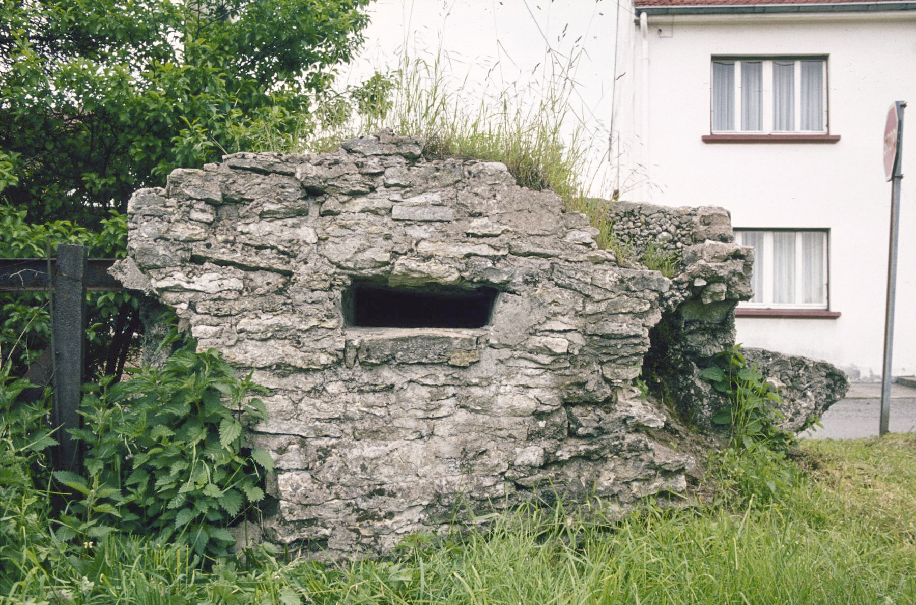 Ligne Maginot - TETING CALVAIRE - (Blockhaus pour arme infanterie) - Le blockhaus avant destruction