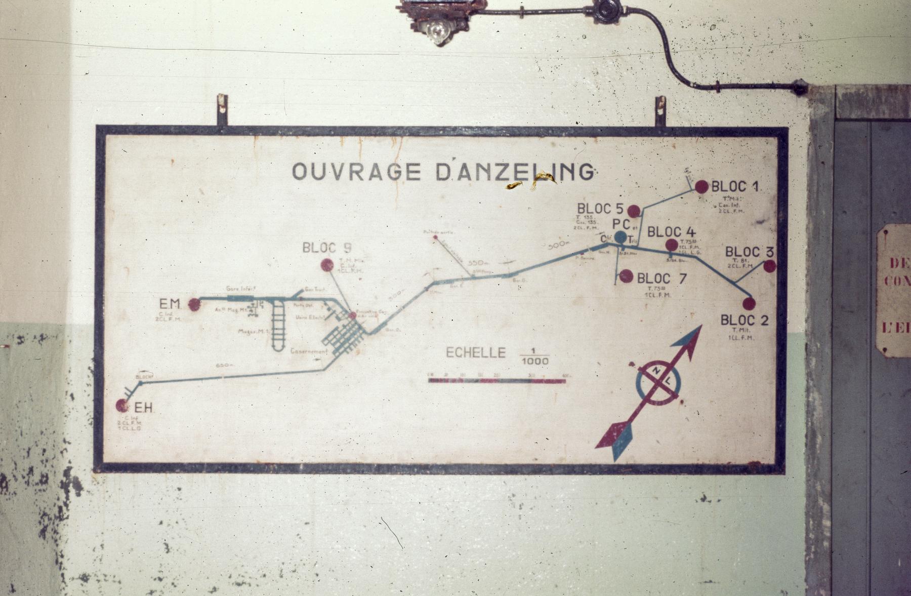Ligne Maginot - ANZELING - A25 - (Ouvrage d'artillerie) - Entrée munitions
Plan de l'ouvrage
