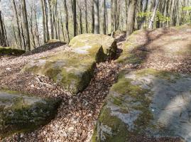 Ligne Maginot - OBSERVATOIRE - MAIMONT - (Observatoire d'artillerie) - Les crevasses naturelles offraient une protection