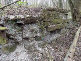Ligne Maginot - VERLORENERBACH - (Blockhaus pour arme infanterie) - Détail renforcement du créneau principal par des IPN dans la dalle