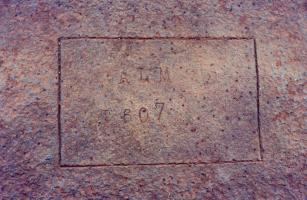Ligne Maginot - ANZELING - A25 - (Ouvrage d'artillerie) - Bloc 9
Marquage de la tourelle