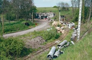 Ligne Maginot - ANZELING - A25 - (Ouvrage d'artillerie) - Entrée munitions
Le terrain devant l'entrée