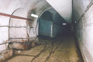Ligne Maginot - ANZELING - A25 - (Ouvrage d'artillerie) - La galerie au niveau du garage des locotracteurs