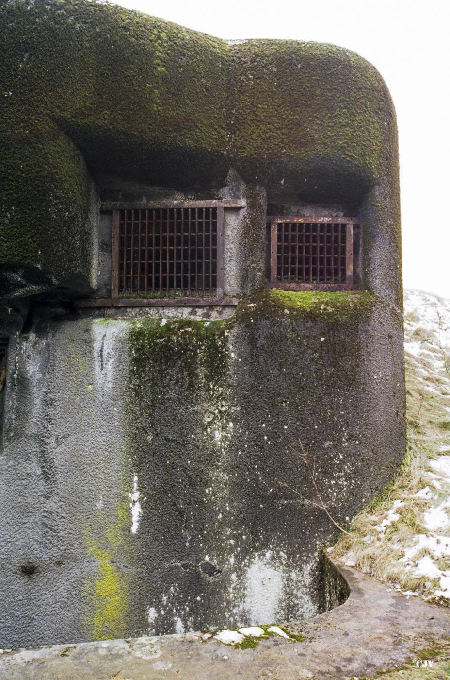 Ligne Maginot - ANZELING - A25 - (Ouvrage d'artillerie) - Bloc 9
Les ouvertures pour de futures cheminées.