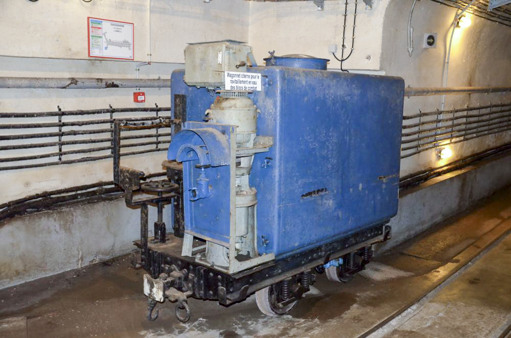 Ligne Maginot - Ouvrage d'artillerie du SIMSERHOF - Wagonnet type Nord-Est A
Destiné à l'alimentation en eau des blocs de combats