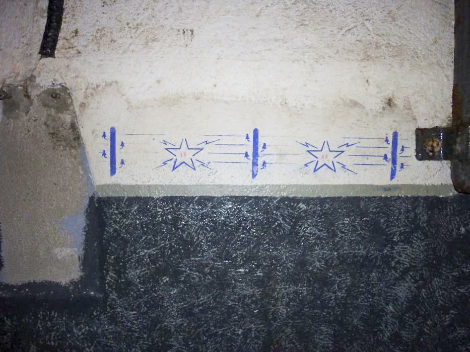 Ligne Maginot - DENTING - A28 - (Ouvrage d'infanterie) - Insigne du 18° Régiment du Génie, spécialisé dans les transmissions