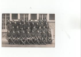 Ligne Maginot - Sous-Lieutenant Henri Thouément - photo de groupe du 155 ème RIF , Thouément est au deuxième rang.