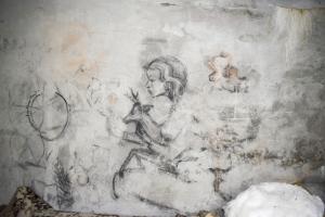 Ligne Maginot - BOIS DE DESSENHEIM SUD-OUEST 6 - (PC) - Fresque dans la salle Nord