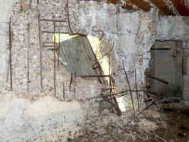 Ligne Maginot - A40- LA FOLIE - (Blockhaus lourd type STG / STG-FCR - Simple) - A droite, accès au poste d'observation