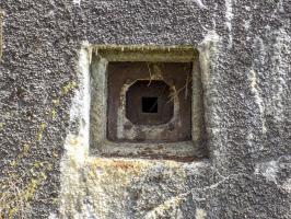 Ligne Maginot - A57 - AVANCÉE DE ROCROI - (Casemate d'infanterie - Double) - L'arrière, créneau FM