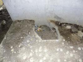 Ligne Maginot - A57 - AVANCÉE DE ROCROI - (Casemate d'infanterie - Double) - Face gauche position pour pied AC