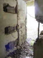 Ligne Maginot - B818 - LA TAILLE LAMBEAUX - (Blockhaus pour canon) - L'entrée des hommes vue de l'intérieur