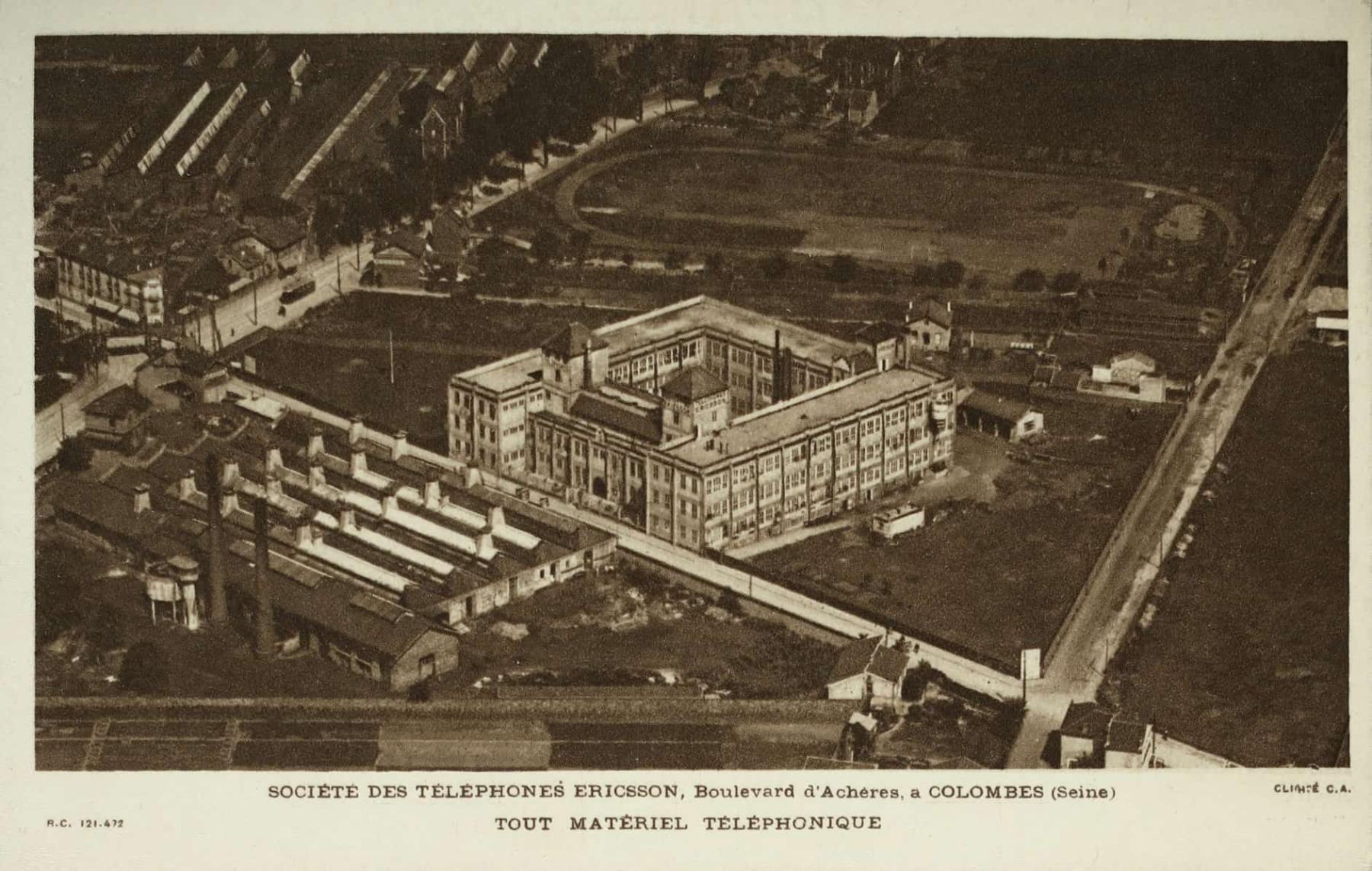 Ligne Maginot - Société des Téléphones Ericsson - L'usine Ericsson à Colombes
Carte postale