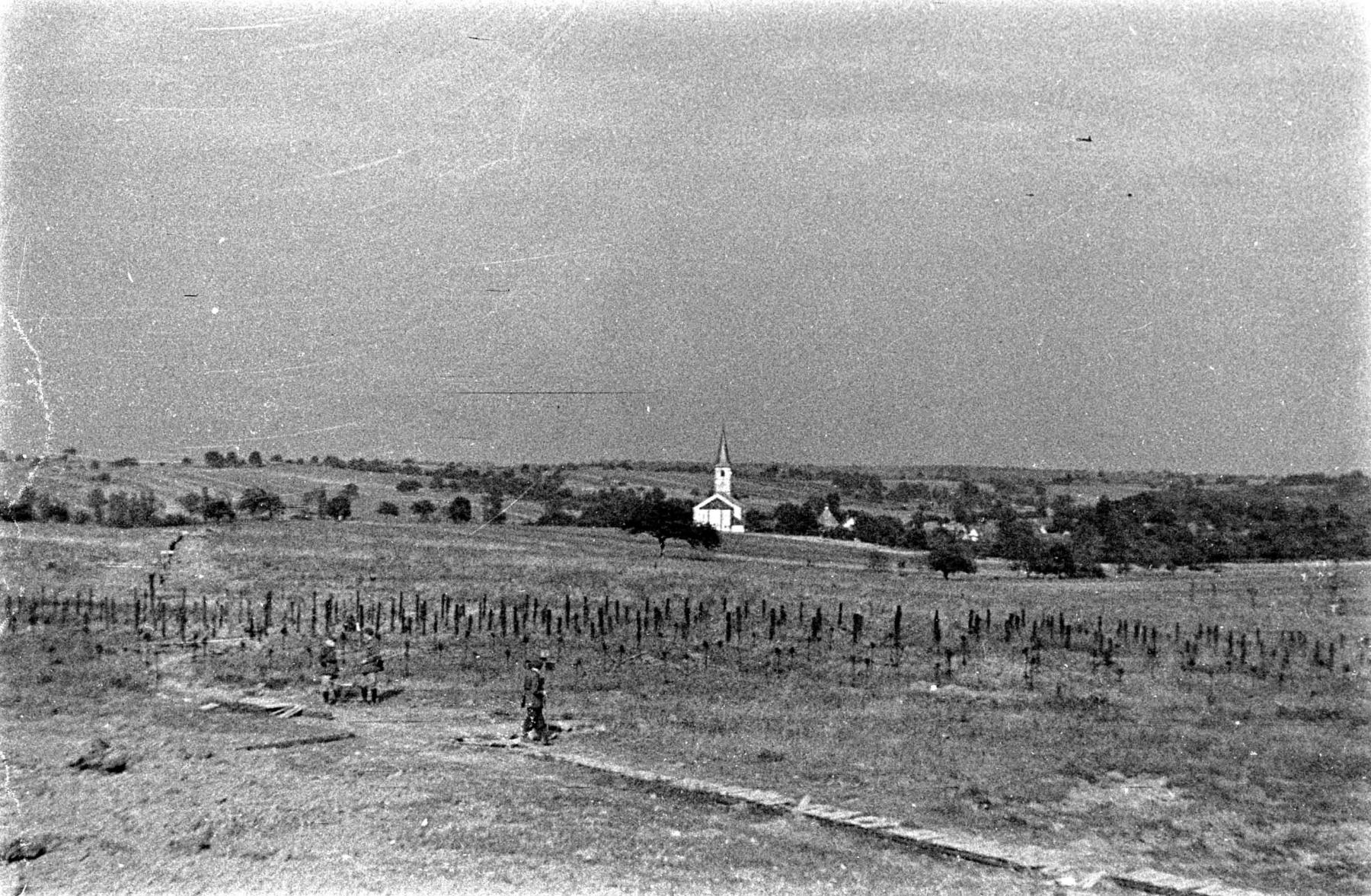 Ligne Maginot - ASCHBACH EST - O2 - (Casemate d'infanterie - Double) - Vue sur Aschbach depuis la casemate - Albert HAAS