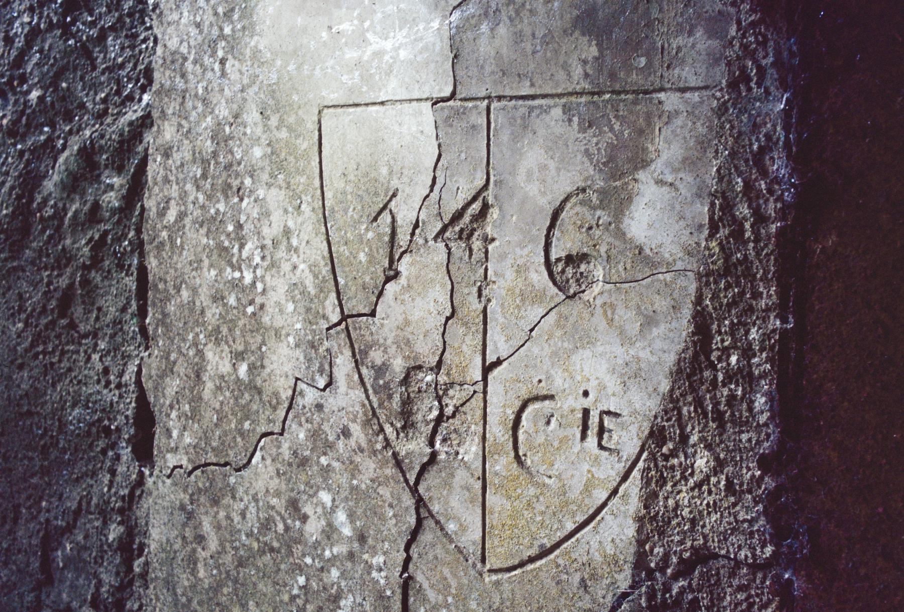 Ligne Maginot - TETING SUD (3°CIE 146°RIF) - (PC de Sous-Quartier) - Le cartouche laissé par la Cie du 146° RIF qui a construit le PC - MANSUY Michel