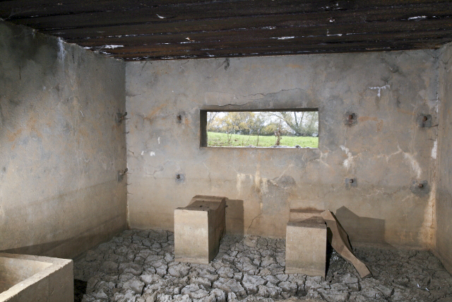 Ligne Maginot - CB122 - HASLOCH - (Blockhaus pour canon) - Le support pour la pièce antichar