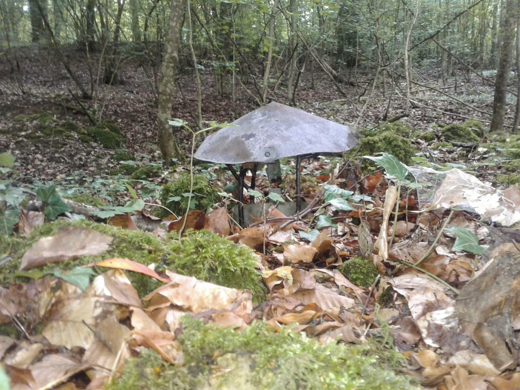 Ligne Maginot - LA VIGNETTE (1°BON 136°RIF) - (PC de Quartier) - Cheminée d'aération. Couvercle conique subsistant. - Fabrice THOMASSIN