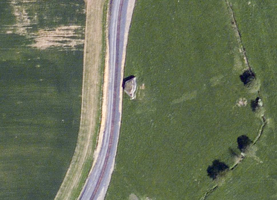 Ligne Maginot - B788 - MOULIN DE BOURGES - (Blockhaus pour canon) - Vu de satellite.