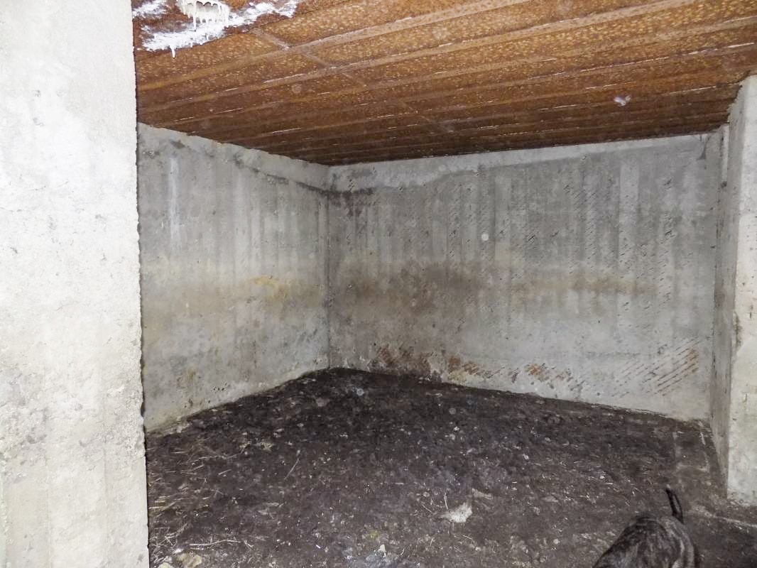 Ligne Maginot - A60 - CENSE PICART - (Blockhaus pour canon) - L'angle l'arrière et face gauche - R Tucker