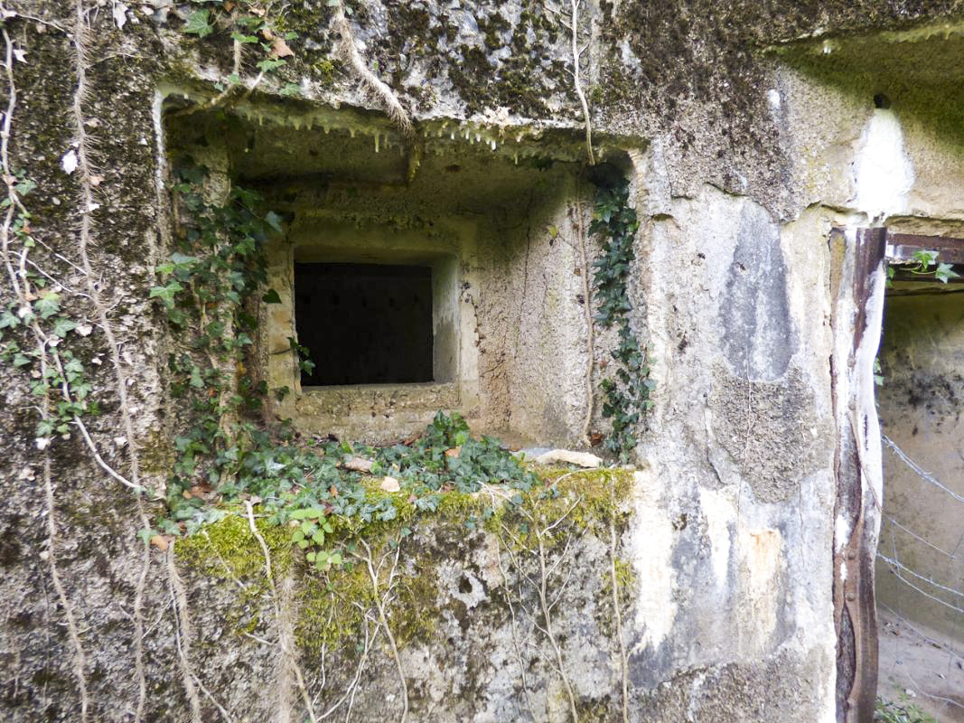 Ligne Maginot - B818 - LA TAILLE LAMBEAUX - (Blockhaus pour canon) - Embrasure FM située près de l'entrée du matériel