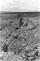 Ligne Maginot - HOCHWALD - (Ouvrage d'artillerie) - Les dessus du demi ouvrage Ouest
Entonnoirs dus aux bombardements