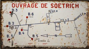 Ligne Maginot - SOETRICH - A11 - (Ouvrage d'artillerie) - Entrée munitions
Le plan de l'ouvrage, initialement disposé dans l'entrée munitions