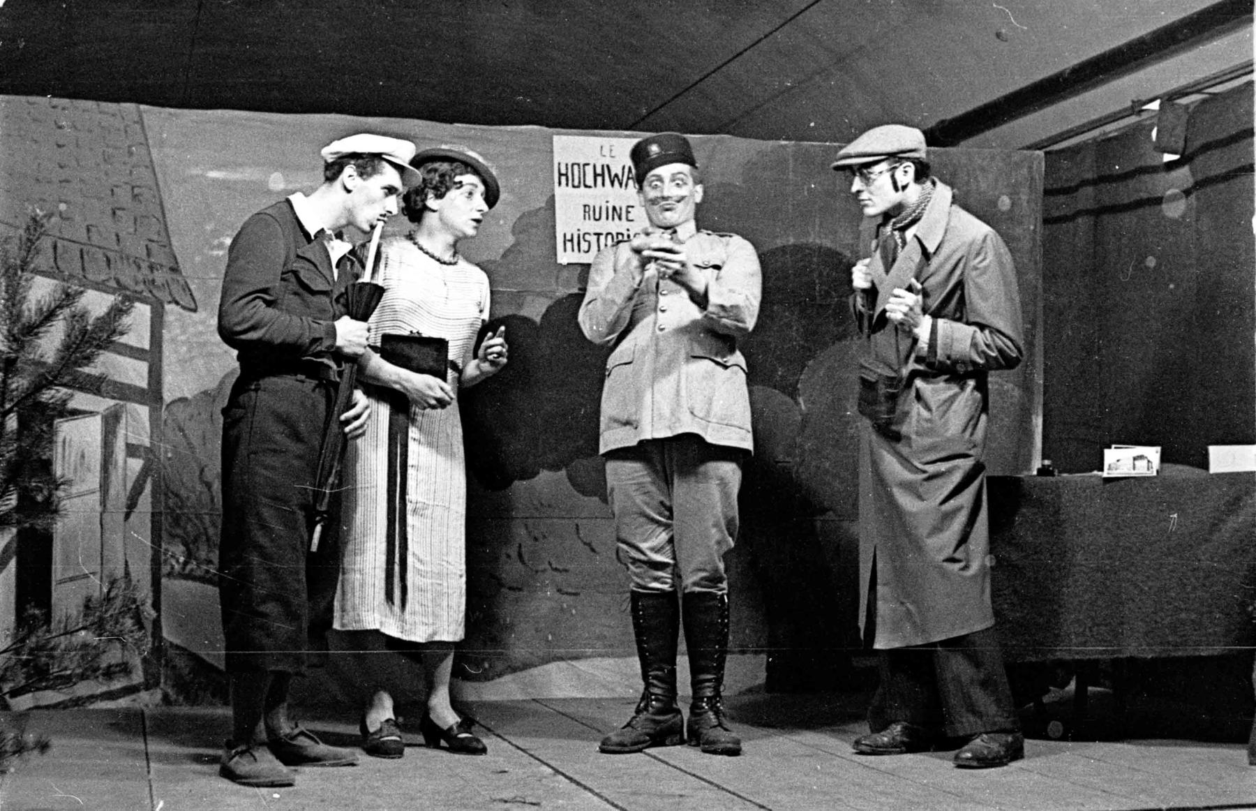 Ligne Maginot - HOCHWALD - (Ouvrage d'artillerie) - Représentation par la troupe de théatre  de l'ouvrage - Albert HAAS