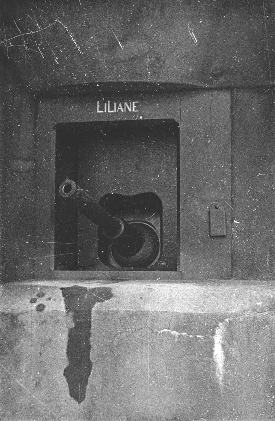 Ligne Maginot - HOCHWALD - (Ouvrage d'artillerie) - Bloc 12
Casemate d'artillerie
Canons de 75 modèle 29
L'embrasure de la pièce de droite  nommée Liliane - Albert HAAS