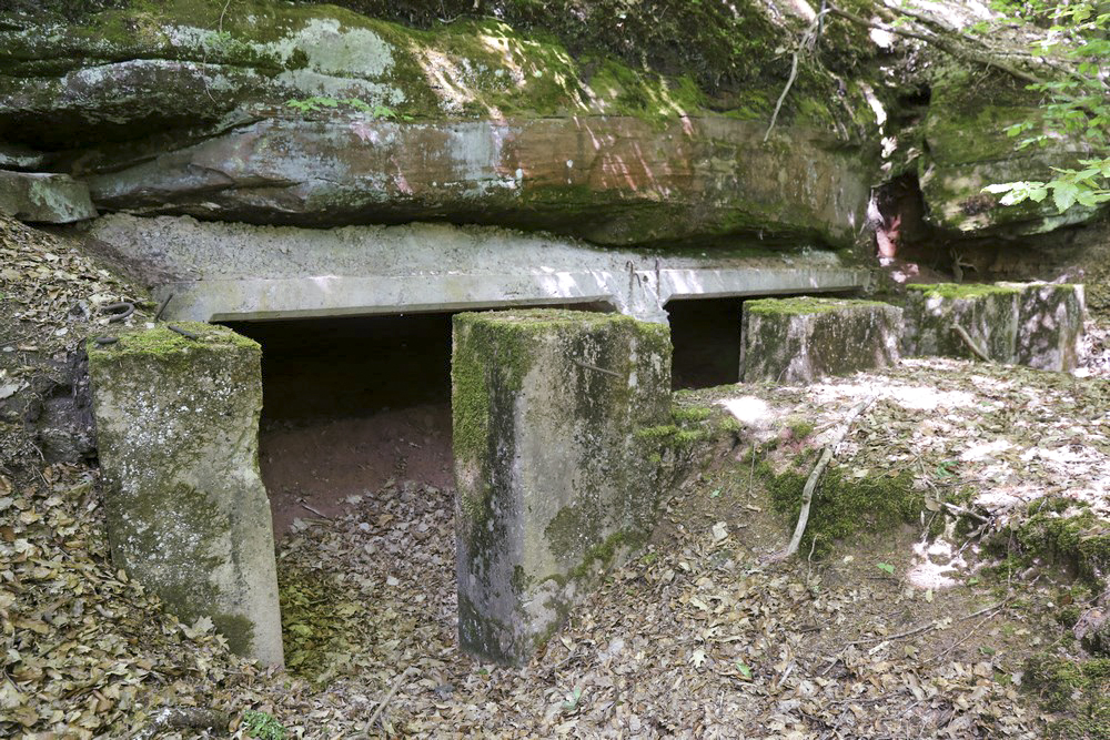Ligne Maginot - GALGENBERG SUD - (Abri) - Abri sous roche naturel renforcé par un début de construction - Alain Perouffe