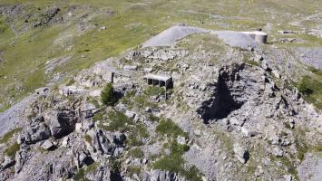 Ligne Maginot - COL DE BUFFERE - (Ouvrage d'infanterie) - A droite l'excavation du bloc 3